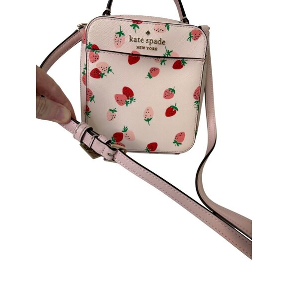 Kate Spade New York Staci Daisy Wild Strawberries Vanity Crossbody Purse - Picture 5 of 12